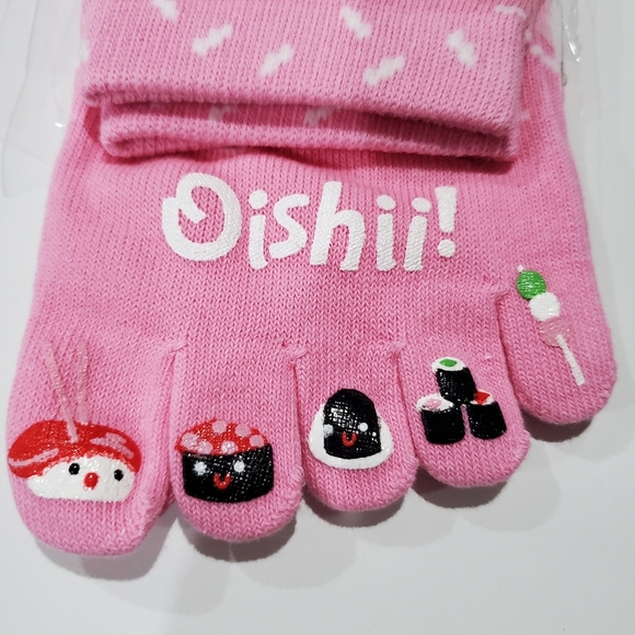 Lot of 3 pairs 5 finger Socks Sox Sushi Godzilla Boy Diver MIX - Picture 6 of 16